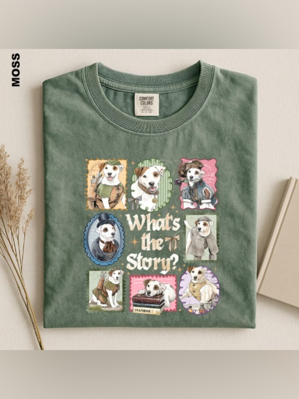 Wishbone Dog Shirt, What's The Story T-Shirt, Classic Literature Dog Graphic Tee